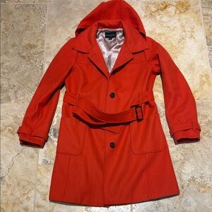 Women's Orange Banana Republic Hooded Coat